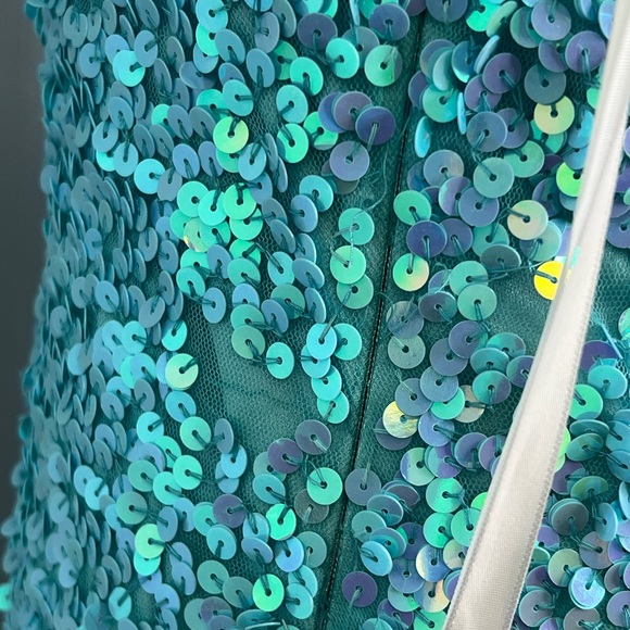 Primavera Couture Sparkling Sky Blue Gown - Picture 9 of 9